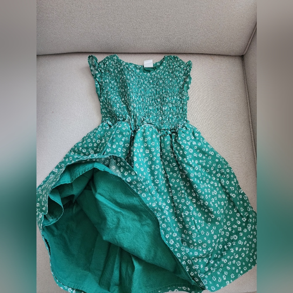 COPY - Green Gap cotton toddler dress, sz 4